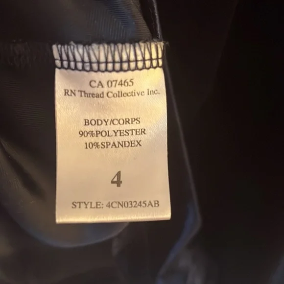 A. B. S. Collection Navy and Black Mini Dress with Velvet and Lace Details - Picture 12 of 13